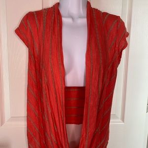 Women orange top by gorgeous size M
